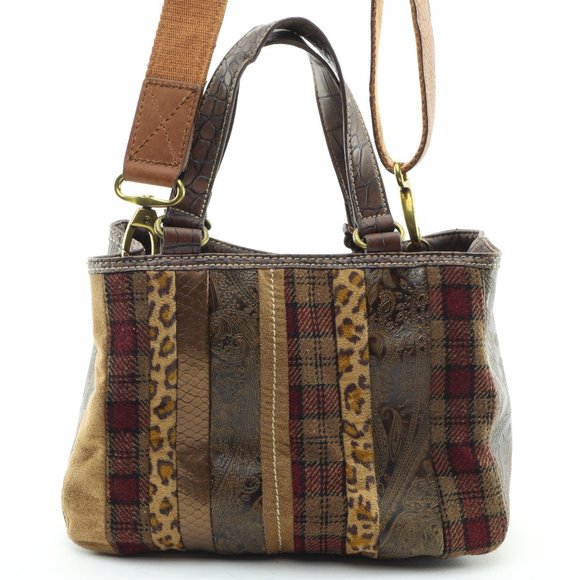 Relic Crossbody Purse Small Handbag | Brown - Picture 5 of 16